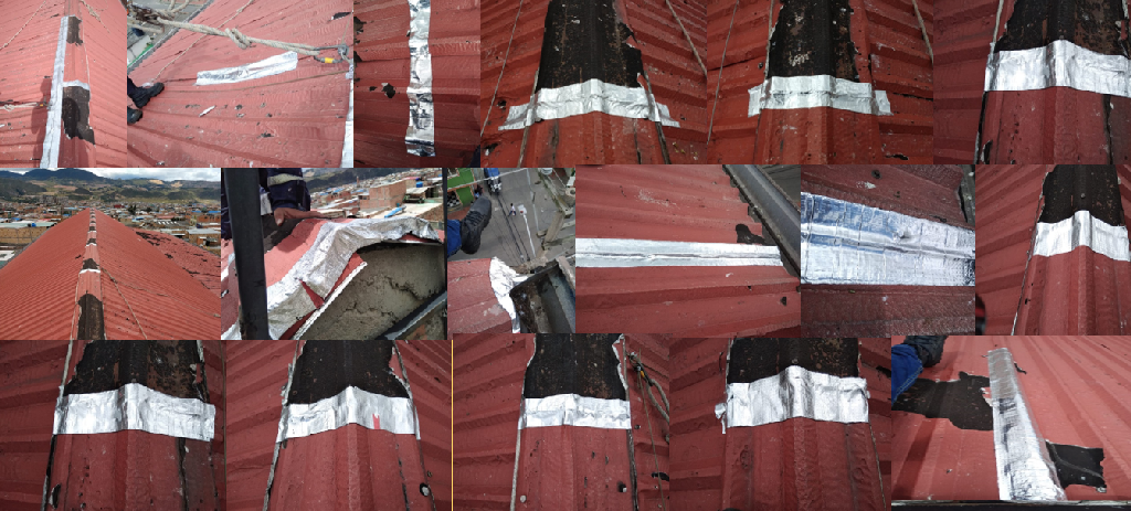 FOTOS DE LA CUBIERTA DEL TECHO DESPUÉS DE LA REPARACIÓN FOTOS DE LA CUBIERTA DEL TECHO DESPUÉS DE LA REPARACIÓN