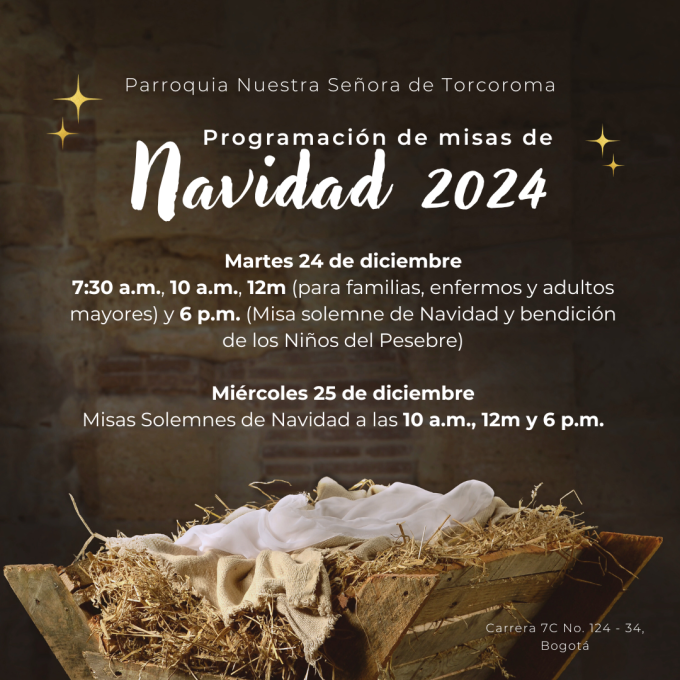Horario de misas Navidad Torcoroma