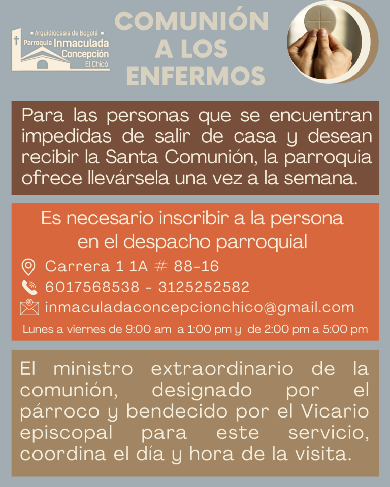 COMUNIÓN A LOS ENFERMOS