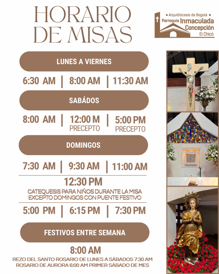 HORARIOS EUCARISTIAS 2026